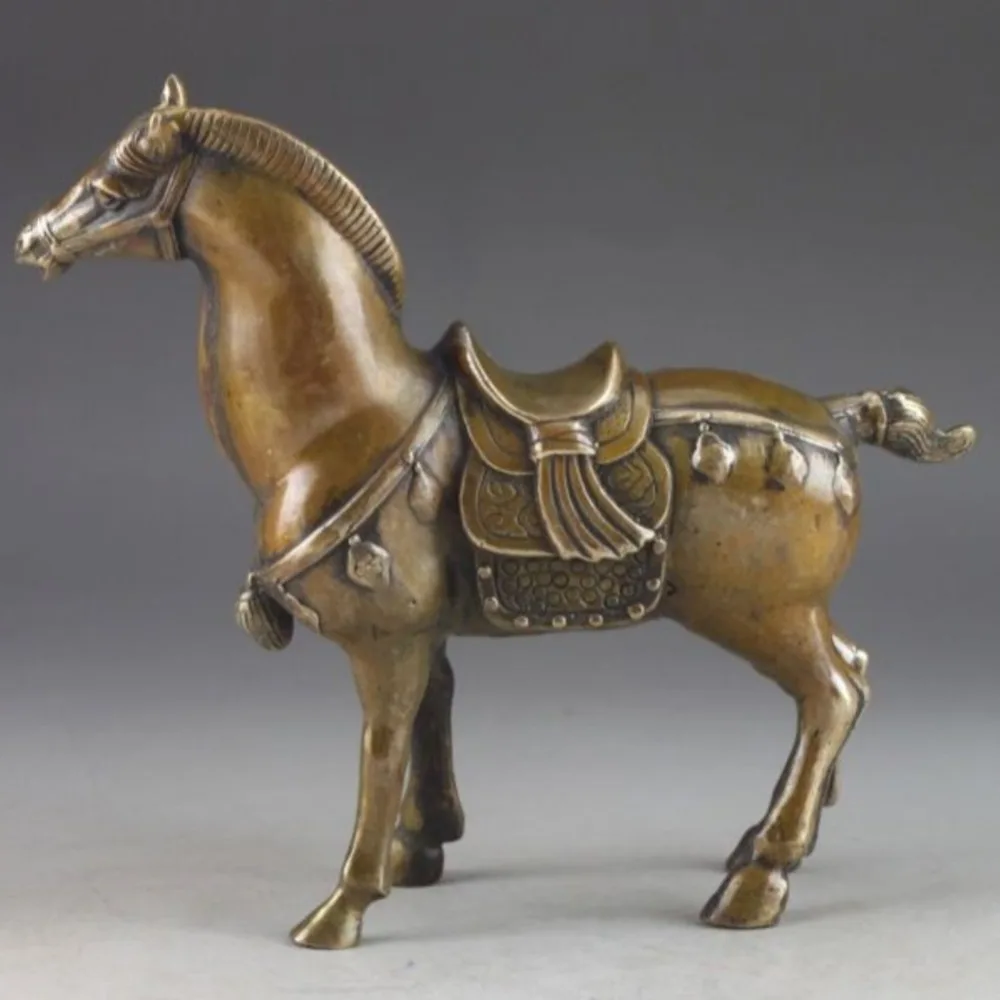 Редкая и Изысканная антикварная скульптура перегородчатая Статуэтка Бронзовая Скульптура лошадь резьба различные стили