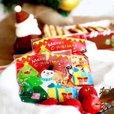 

Christmas snowman Self-adhesive Plastic Bags,Gift Wrapping Bag 300pcs/lot