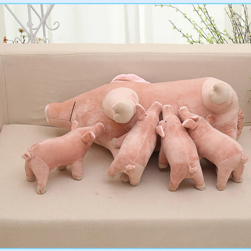 Подушка на стул, подушка на пол, диван 25, 40, 60 см, плюшевые игрушки, свинка, розовый светильник, милые мини мягкие животные, плюшевая подушка для дома