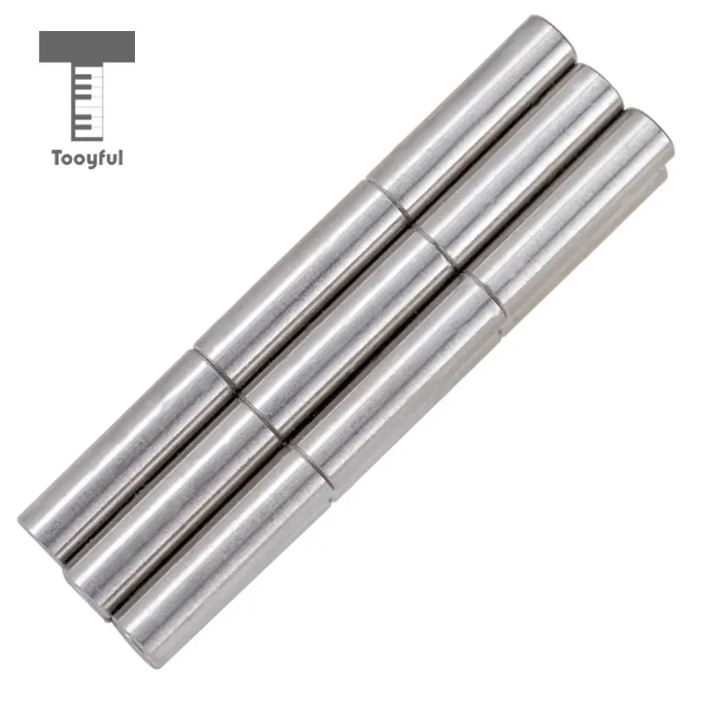 Tooyful 12pcs Alnico 5 Pickup Polepiece Magnet Slug Rods 18mm for Electric Guitar Bass Parts