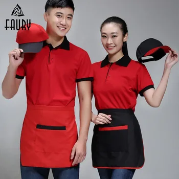 

Wholesale Food Service Unisex Chef Waitress Apron Home Kitchen Cooking Cafe Restaurant Waiter Beauty Shop Work Wear Chef clothes