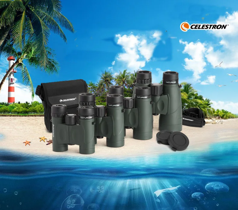 Лучшее качество, Бинокль CELESTRON NATURE DX 8x42, телескоп с BAK-4 призмами, Открытый телескоп