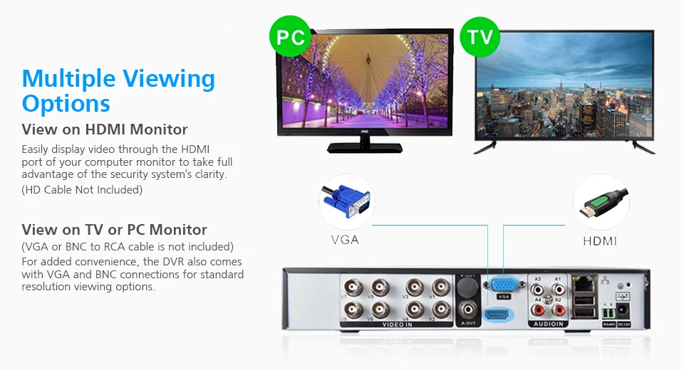 HDMI and VGA