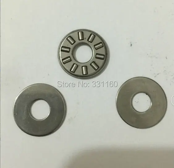 

50PCS Thrust needle roller bearing with two washers NTA411+2TRA411 Size is 6.35*17.45* ( 1.984+2*0.8 ) mm,TC411