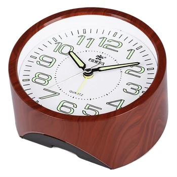 

Beep Sounds, Increasing Volume, Battery Operated 4 inch Round Silent Analog Alarm Clock Non Ticking, Gentle Wake,