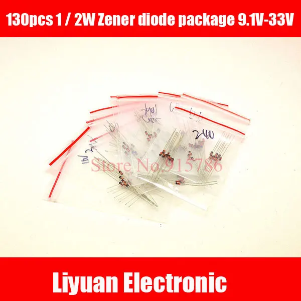 Electronics-Salon 500 PCS 1//2W Zener Diode 18V 0.5 Watt DO-35 Package.