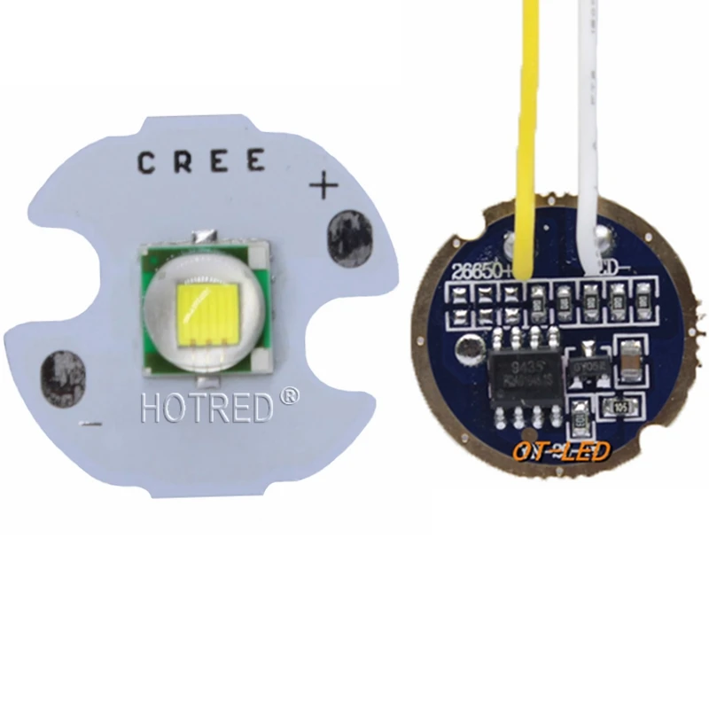 Светодиодный фонарик CREE XML XM L T6 U2 10 Вт холодный белый 6500 К/10000 К высокая мощность 3 7