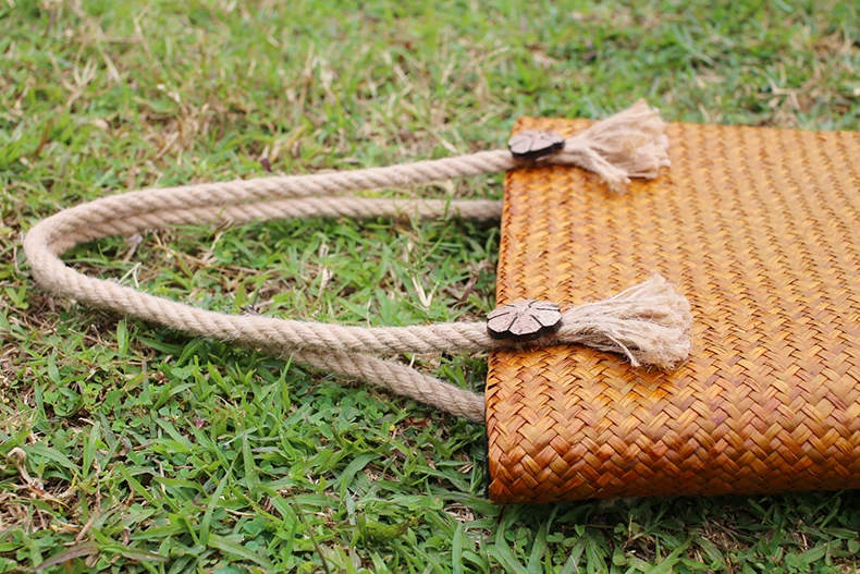Тайский версия ручной работы из ротанга пакет пляж травы серии национальном стиле ретро Прохладный Сумка Сумочка