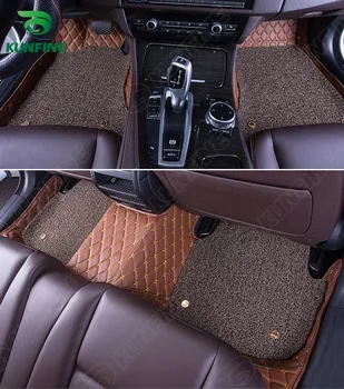 

Top Quality 3D car floor mat for VW Touareg foot mat car foot pad with One Layer Thermosol coil Pad 4 colors Left hand driver