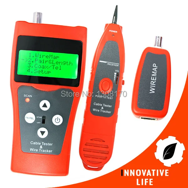Multi-functional Digital Cable Tester Network LAN Ethernet Wire Tracker Telephone Line Coax 5E 6E Tester Multi-functional Digital Cable Tester Network LAN Ethernet Wire Tracker Telephone Line Coax 5E 6E Tester