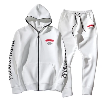 

High Quality Men Clothing Set Sportswear 2018 Autumn Hoodies Sweatshirts Sporting Sets Men's Tracksuits Mens Jacket+Pants 2pcs