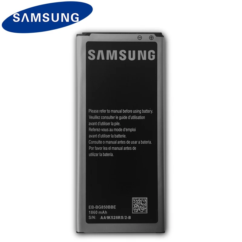 Samsung телефон батарея EB-BG850BBE для Galaxy Alpha G850 G8508S G850A G850Y G850K G8509V G850F с NFC 1860 мАч батарея