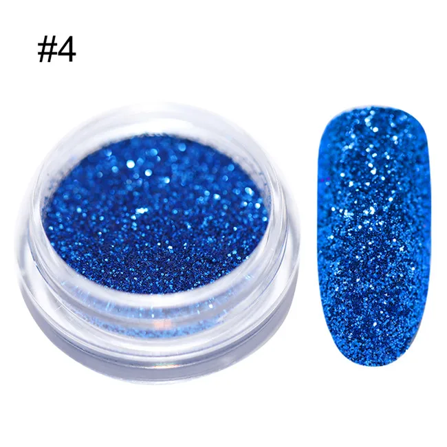 glitter4 2 г Блестящий сахарный порошок для ногтей белый черный блеск для ногтей пигмент пыль голографический лазер для гель-лака декоративные советы - Цвет: glitter4