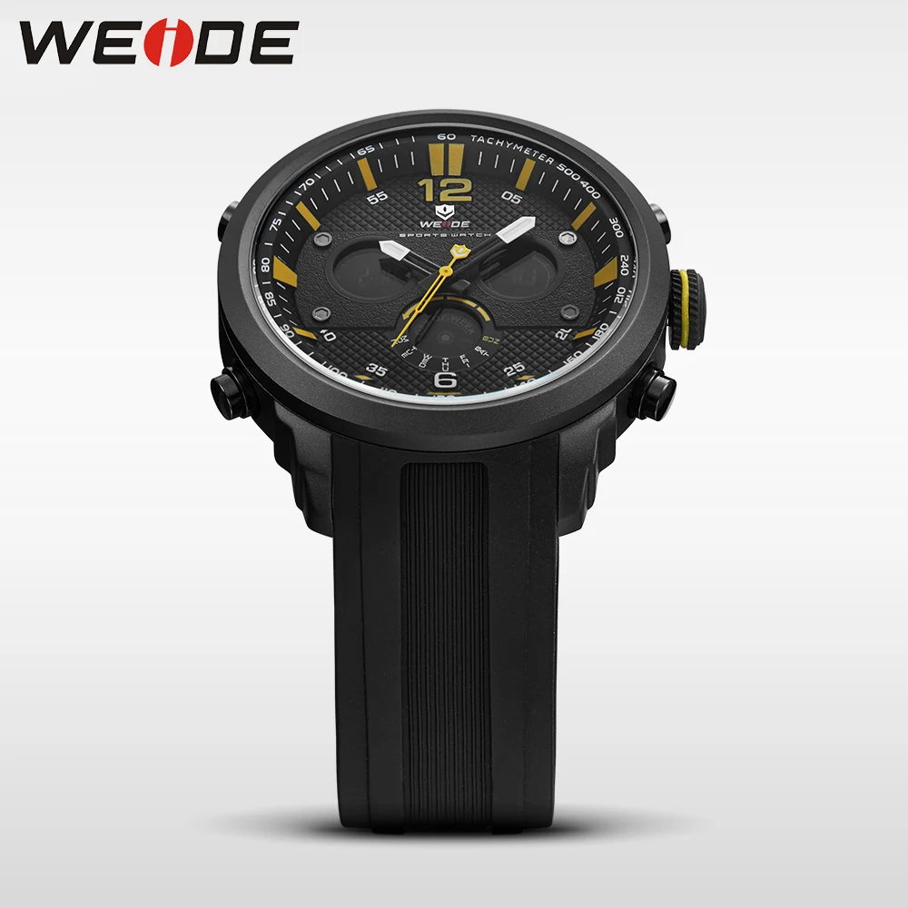 WEIDE мужские часы спортивные цифровые люксовый бренд кварцевые водонепроницаемые