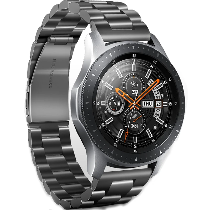 

20MM 22MM Luxury Stainless Metal Smart Watch Strap For Samsung Galaxy Watch /Gear S4 Watchband 42MM/46MM Replaceable Band Straps
