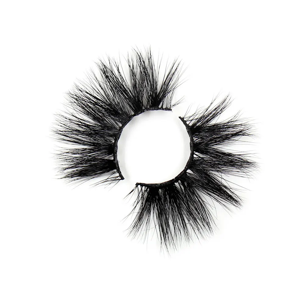 LEHUAMAO 25mm Eyelashes 3D Mink False Eyelash Long Wispy Fluffy Curly Lashes Cruelty Free Natural Lash Dramatic False Eyelashes - Цвет: G06