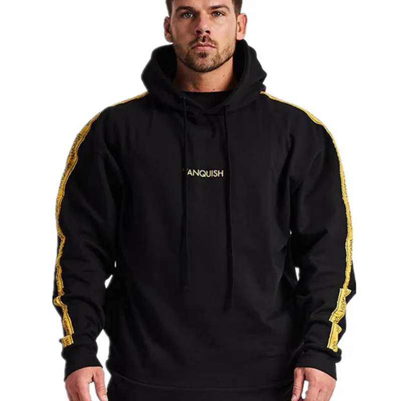 

2019 new fashion casual suit for men running jogging suit for men autumn fitness fitness for men hoodie + trousers sports down