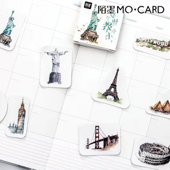 

2packs/lot Statue of Liberty World Travel Series Scrapbooking Decoration Sealing Paper Sticker DIY Stationery Stickers