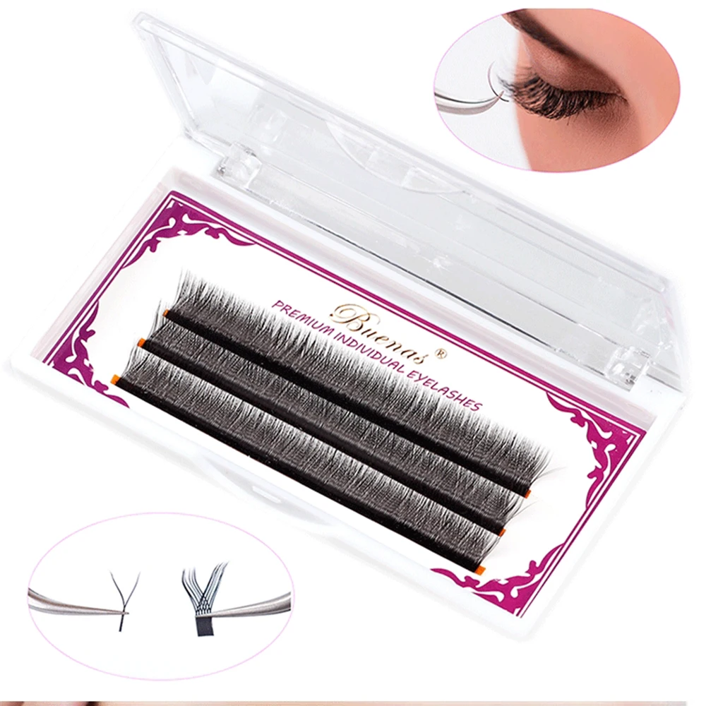 

Y Shape 0.05 C Curl Individual Eyelashes Extension Quick Bloom Faux Mink Hair Thick Long Natural Handmade Eyelashes Makeup Tools