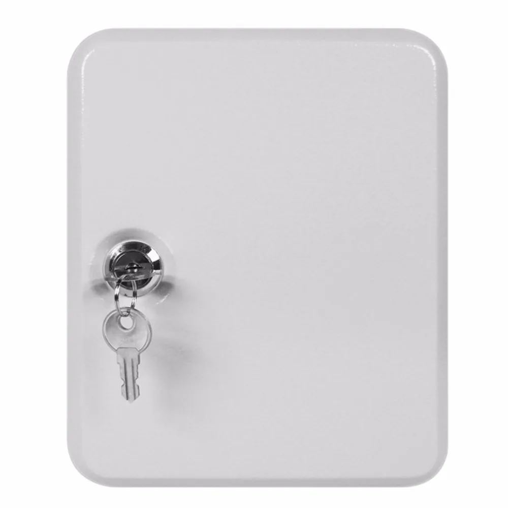 Key Cabinet Box 20 Tags Fobs wall Mounted Lockable Security Metal cupboard Safe for Home Property Management Company