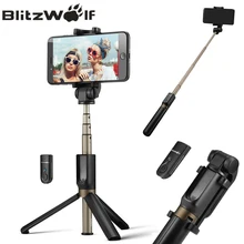 BlitzWolf BW-BS3 3 in 1 Wireless Bluetooth Selfie Stick Tripod Mini Extendable Monopod Universal For iPhone For Samsung Stable