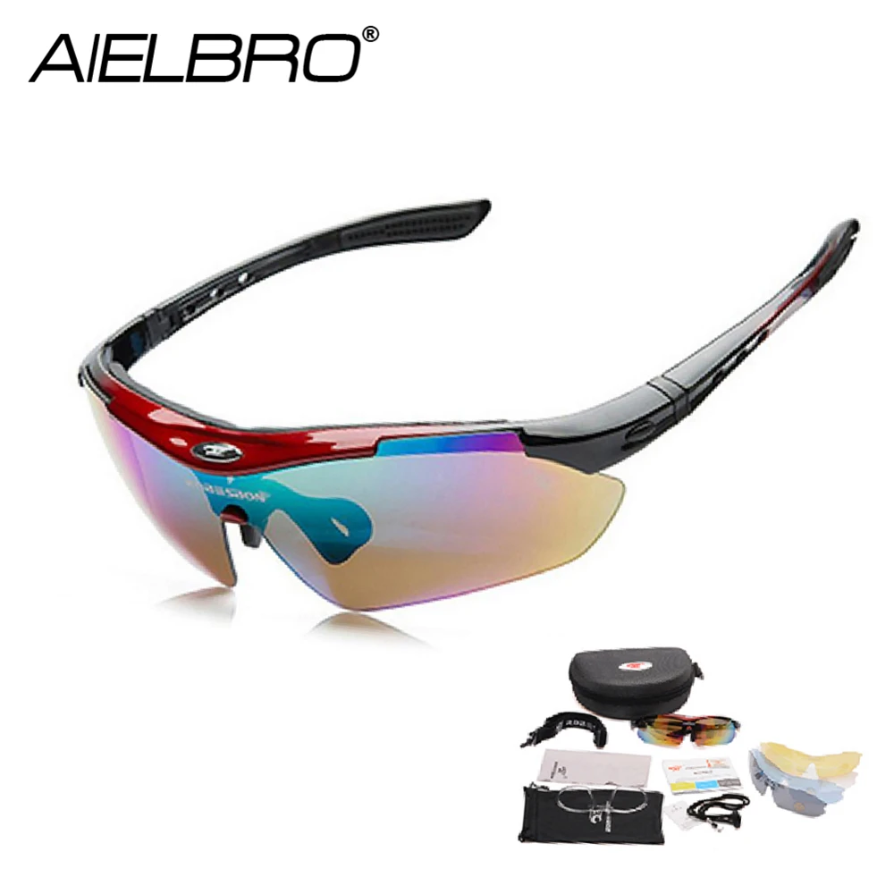 

Advanced Cycling Glasses Sets 5 Lens Polarized Men MTB Cycling Sunglasses Eyewear Running Sport UV400 Bicycle Fishing Goggles