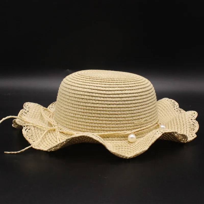 Seioum Girls Summer Hats Children Straw Hat For Girls Kids Star Sun Cap Panama Hat Baby Hats Caps Children Beach