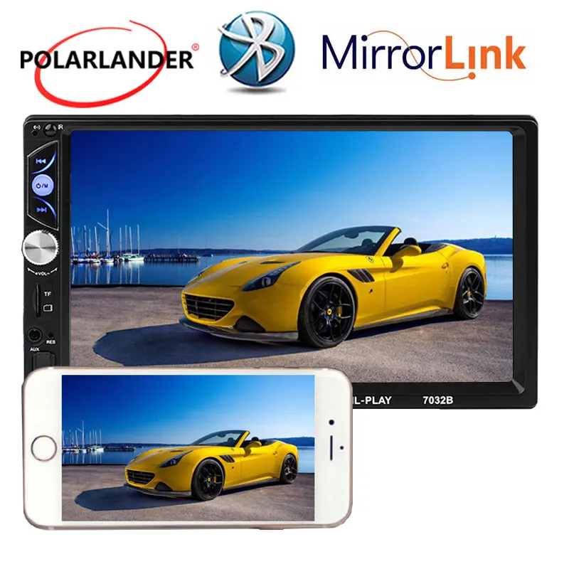 2DIN автомобильное радио HD USB/AUX/FM/SD Bluetooth стерео MP5 плеер Android экран зеркальное Зеркало Ссылка 7 дюймов мульти-языки - Цвет: Without Rear Camera