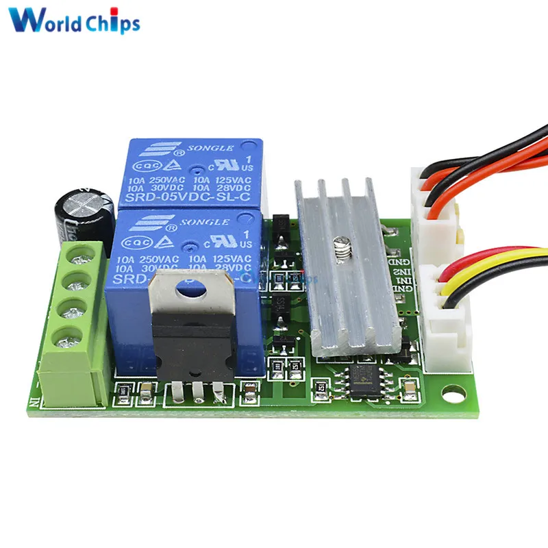 

DC 6-24V 6V 9V 12V 24V 3A PWM DC Motor Speed Controller Forward Backward Reversible Switch RC Control Regulator With Relay