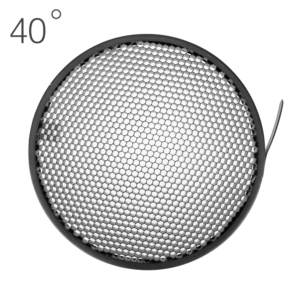 7inch 18cm Standard Reflector Diffuser with 10/20/30/40/50/60 Degree Honeycomb Grid for Bowens Mount Studio Light Strobe Flash photo studio lighting kit