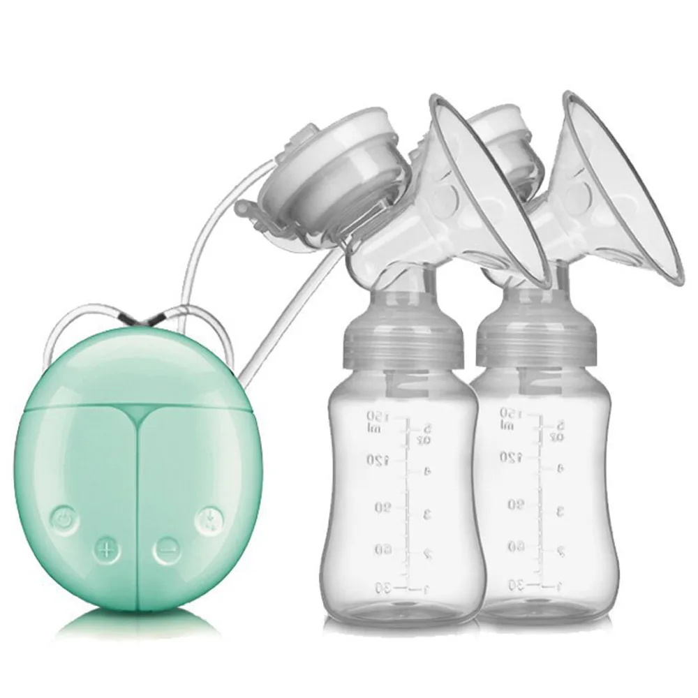 Двойной Электрический молокоотсос младенца молокоотсос USB Электрическое Молоко Насос с бутылкой дети мощная грудь соска всасывающая машина