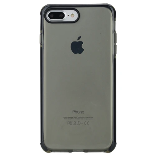 Чехол для iPhone 7/7 Plus чехол+ закаленное стекло ТПУ Силикон+ TPE Гибридный чехол для iPhone7 Plus защитный чехол - Цвет: Transblack