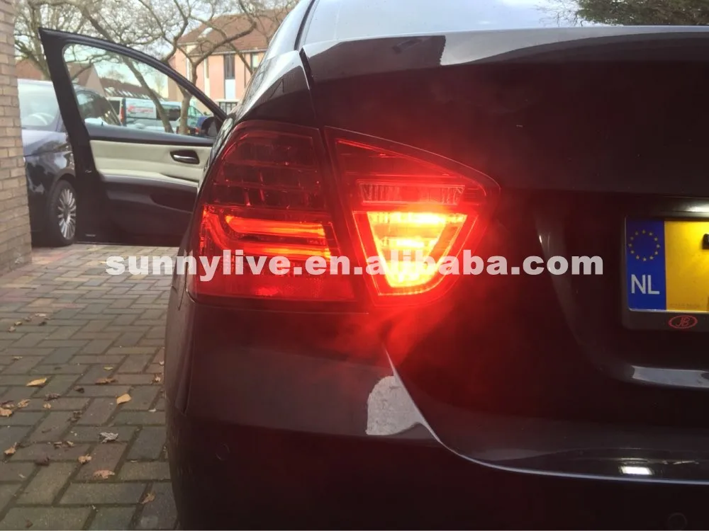 Для BMW E90 3 серии 320i 323i 325 330 335 светодио дный задние лампы 2005-2008 Полный красного цвета LF