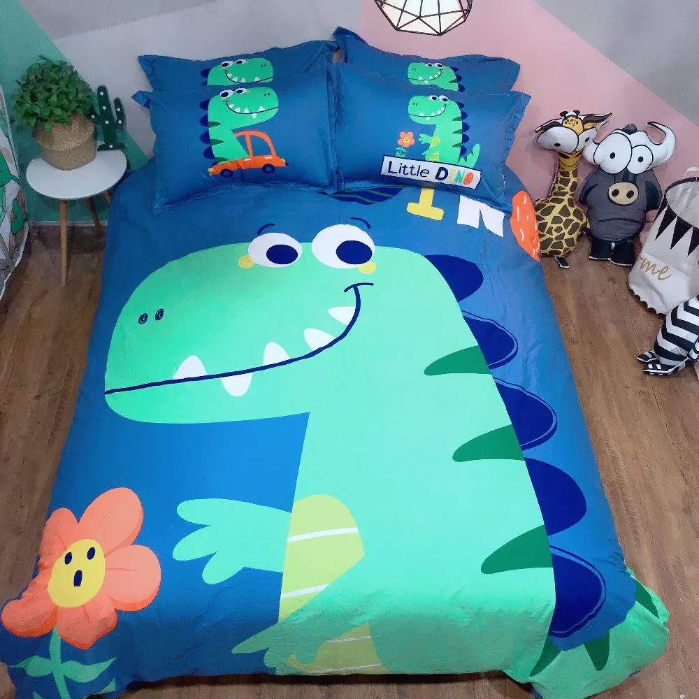 

Cartoon Dinosaur Bedding set for Kids Boys Children Twin Queen king size flat sheet Bed sheet set Duvet/Quilt Cover Pillow shams