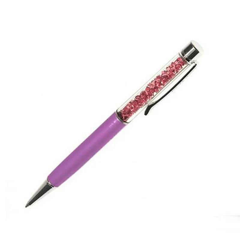 10 шт. 0.7 мм шариковая ручка смешанный Цвет кристалл ручка С кристалалми и стразами со стразами и металлической нейтральный ручка