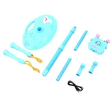 Многоцветный Kidsroom вечерние двойной микрофон игрушка два человека микрофон художественный Рождество КТВ двойной микрофон смешно отдохнуть