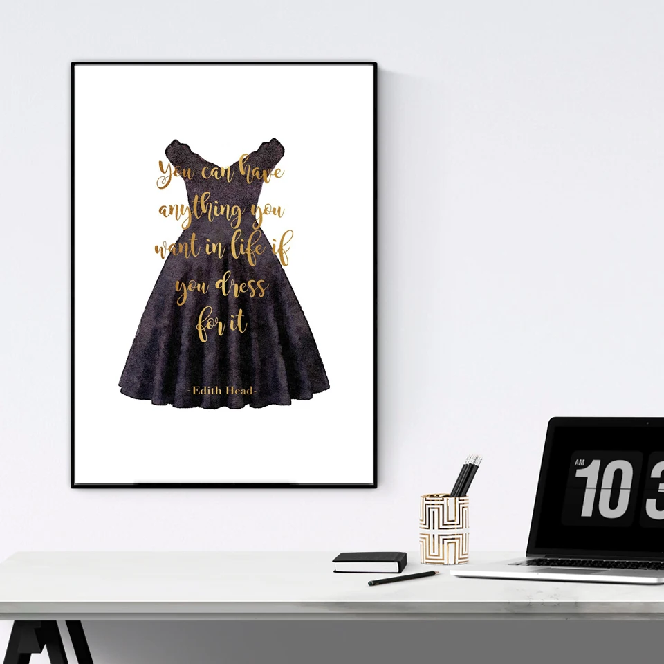 

Minimalism Art Fashion Posters and Prints Black White Lashes Inspire Quote Canvas Painting Wall Picture Nordic Salon Decor Style