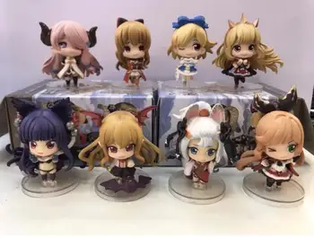 

8pcs/set Granblue Fantasy Crystalia Lily Lo Mary Lyria Karakor Anime Action Figure PVC toys Collection figures for friends gifts