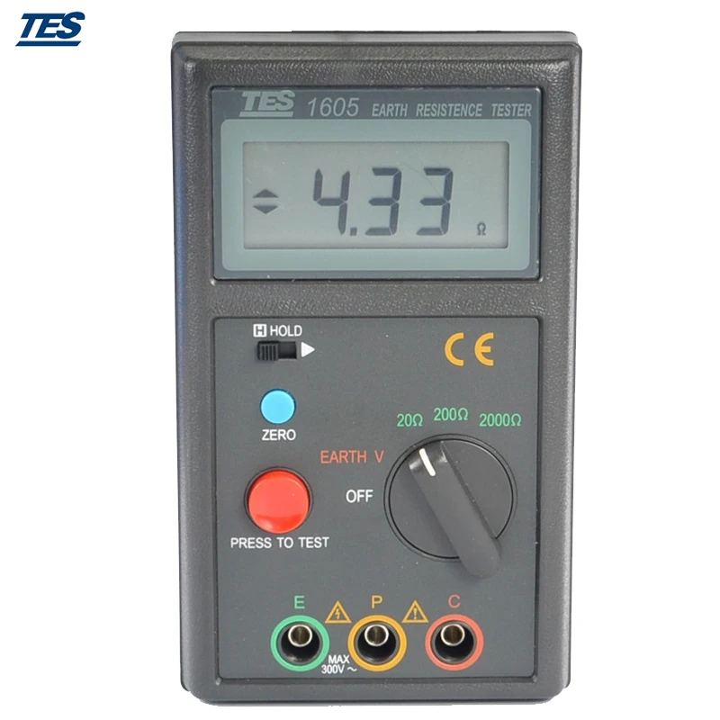 

TES-1605 Digital Grounding Earth Resistance Meter