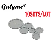 10 компл./лот Горячая Fit nintendogba SP Пластик резиновый силиконовый Кондуктивный резиновая Кнопка колодки D-передние тормозные колодки Fit gameboygb Advance SP консоли