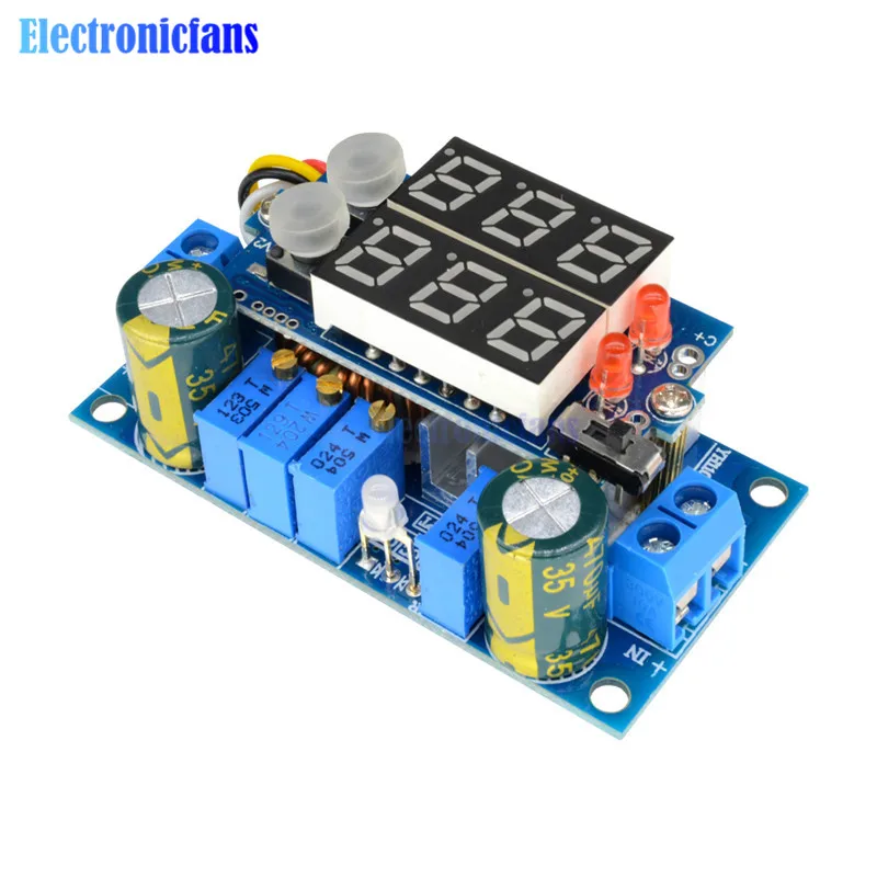DC-DC понижающий CC/CV модуль зарядки двойной светодиодный дисплей 5A MPPT контроллер солнечной панели