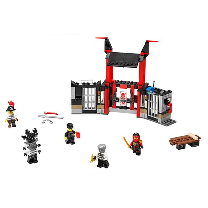 

Bela Zane Kai Captain Soto Prison Breakout Weapon Ninjagoe Thunder Swordsman Building Blocks Bricks Toys Compatible Legoe