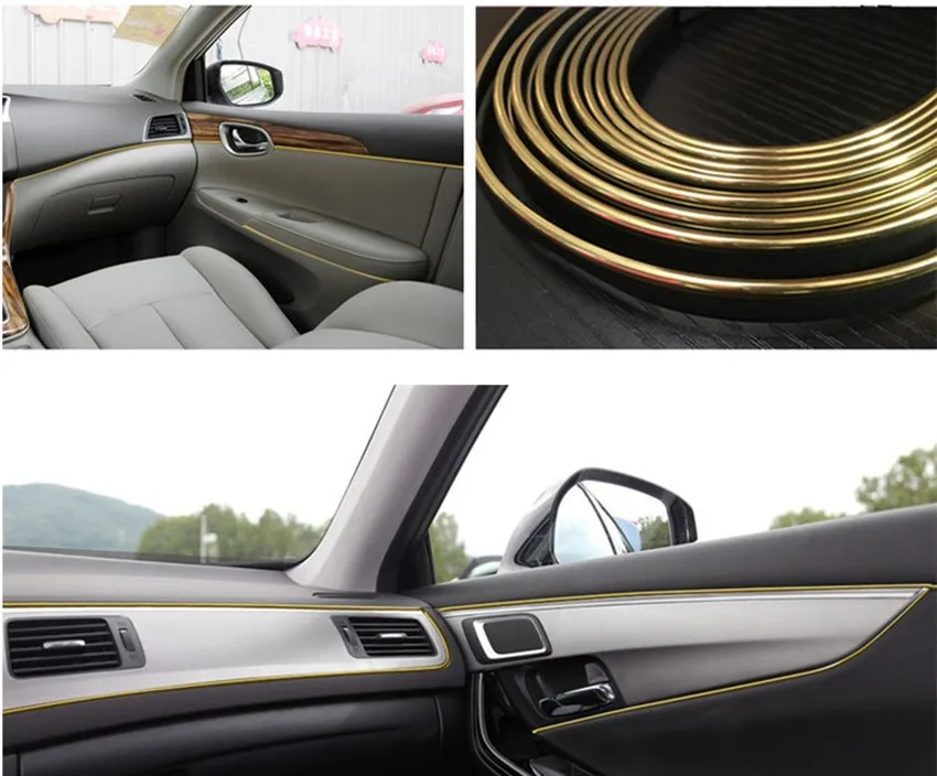 Us 6 2 15 Off 5m Car Door Dashboard Styling Interior Decoration Line For Jaguar Xf Xj Xjs Xk S Type X Type Xj8 Xjl Xj6 Xkr Xk8 X320 X308 In Car