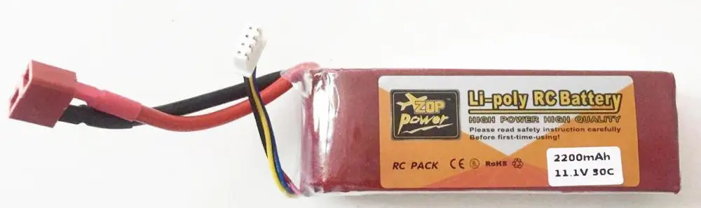 1 шт. ZOP power 11,1 V 2200mAh 30C Lipo батарея T Plug XT60 вилка для радиоуправляемого квадрокоптера дрона вертолета автомобиля самолета игрушки запчасти - Цвет: T plug