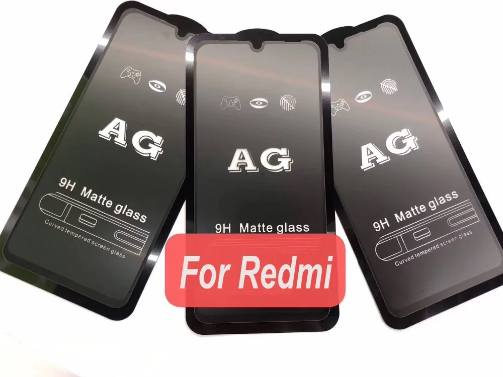 100 шт. AG матовое закаленное стекло для Xiaomi Redmi Note 7 6 Pro GO K20 S2 защита экрана против царапин Взрывозащищенная защитная пленка