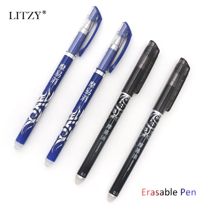 Erasable Washable Handle Erasable Pen Refill 0.5mm Blue Ink Magic