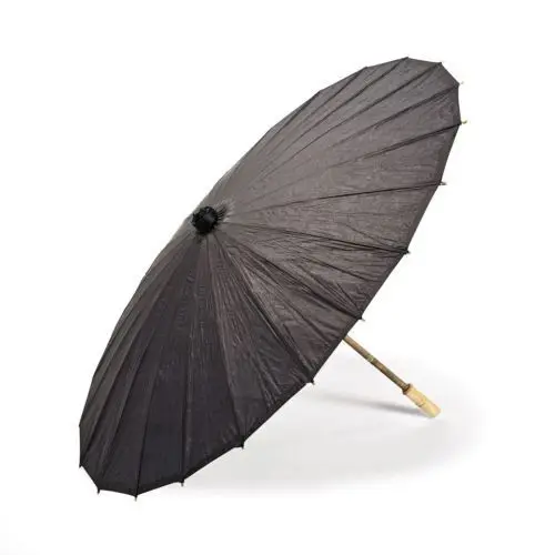 

100pcs X 2014 HOT FREE SHIPPING BLACK PAPER PARASOL HANDMADE B AMBOO & RICE PAPER UMBRELLA