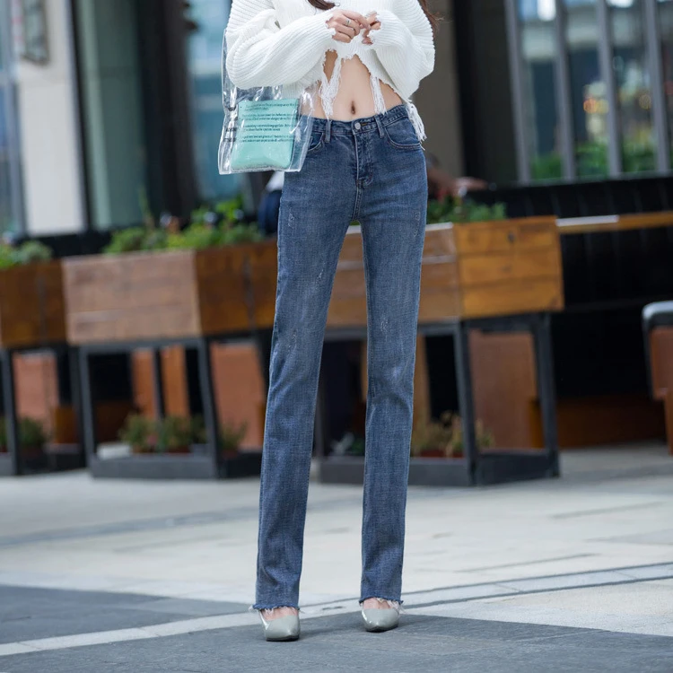 2018 Plus Size Jeans Woman Autumn Long Jeans For Tall Women Cotton Denim Women 7XL Jeans Mujer Vintage Big Size Women Jeans