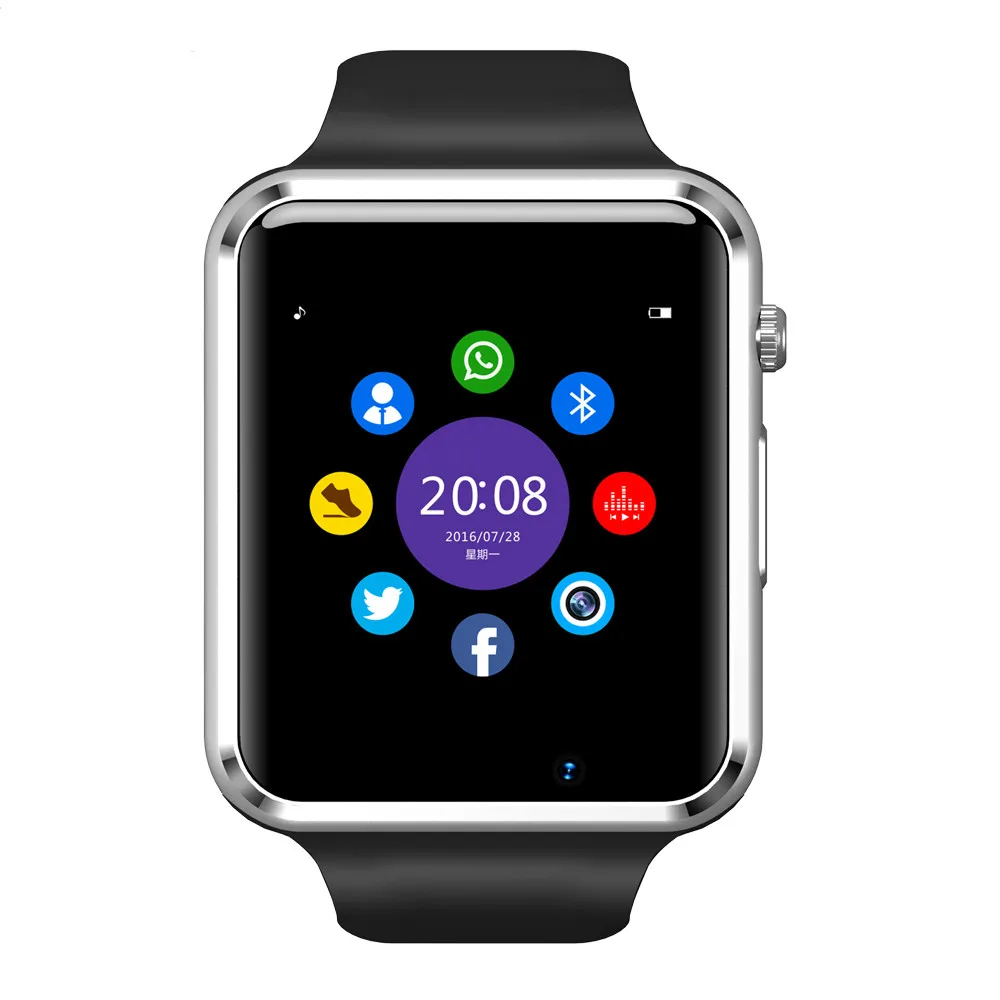 Наручные часы Bluetooth Смарт часы Спорт Шагомер с sim-камерой Смарт часы для Android смартфон Россия T50