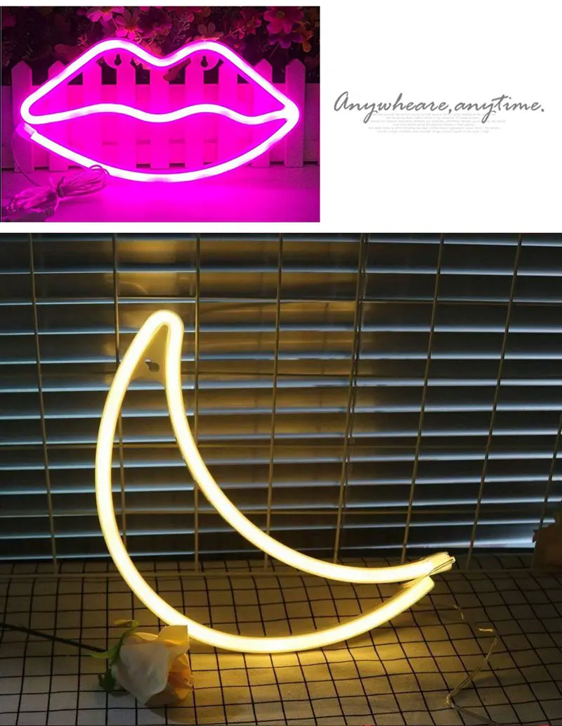 Colorida de Led Estilos para Quarto Festa em Neon Decoração de Casamento Presente de Natal Neon Lâmpada Luz 39 9 casamento, presente de natal, lâmpada neon